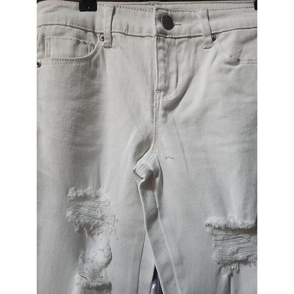 BoomBoom Destroyed Skinny Jeans Size 4 Inseam 24.5 Nwt Excellent A126 Distressed - Picture 2 of 7